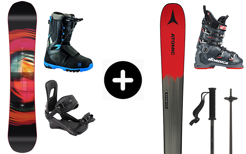 Matrix serie knal Ski/Snowboard Rental Combo | Park City Ski Valet